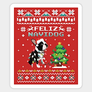 Feliz Navidog- Funny Dog Ugly Christmas Magnet